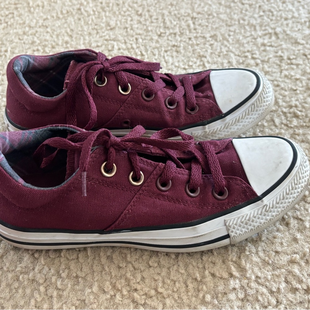 Converse All Star Burgundy Canvas Sneakers